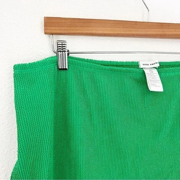 NWT Good American Summer Green Always Fits Swim Miniskirt, Size 7/8 (4XL-5XL) - Picture 5 of 10